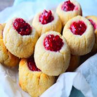 Raspberry & Coconut Thumbprint Cookies_image