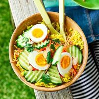 Curried rice & egg salad image