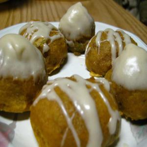 Pumpkin Walnut Cookies With Caramel Cream Cheese Frosting image