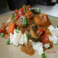 Rustic Stewed Cube Steak over rice or pasta_image