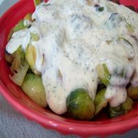 Brussels Sprouts in Creamy Mustard Sauce_image
