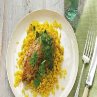 Curry Chicken with Cilantro Lime Sauce_image