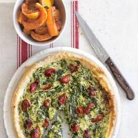 Crisp spinach tart with squash wedges_image