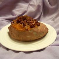 Stuffed Baked Sweet Potatoes with Pecans image