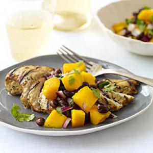 Grilled Cuban Chicken with Black Bean and Mango Salsa_image