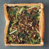 Mushroom, Spinach, and Scallion Tart image