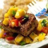 Blackened Tuna Steaks with Mango Salsa Recipe - (4.5/5) image