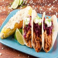 Chicken Adobo Tacos with Mexican street corn_image