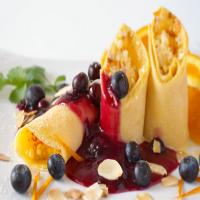 Blueberry Almond Crepes image