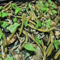 Green Beans with Mushrooms, Balsamic and Parmesan_image