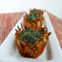 Spinach and Goat Cheese Hashbrowns Nests image