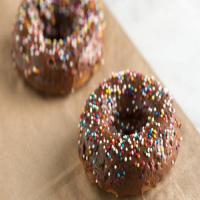 Baked Bourbon Chocolate Glazed Doughnuts_image