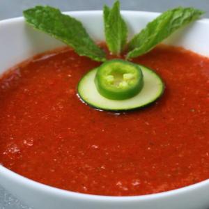 Watermelon Gazpacho Recipe by Tasty_image