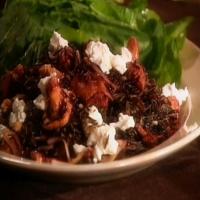 Wild Rice and Chanterelle Salad with Dried Fruit, Goat Cheese, and Walnuts image
