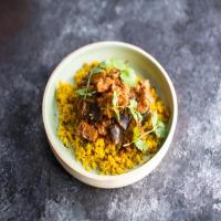 Eggplant Curry with Turmeric Cauliflower Rice_image