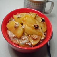Steel Cut Oatmeal With Maple Sauteed Apples image