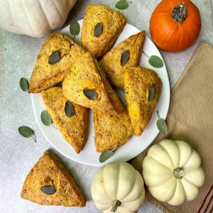 Cheesy Pumpkin Scones with Walnuts and Sage_image