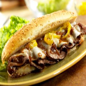 Dripping RoastBeef Sandwiches with Melted Provolone_image