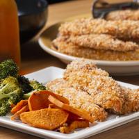 Sheet-Pan Crispy Chicken Strips And Veggies Recipe by Tasty_image