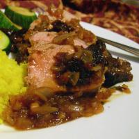 Moroccan Spiced Pork Tenderloin With Dried Plums_image
