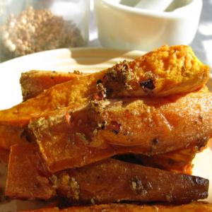 Roasted Spicy Sweet Potatoes image