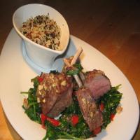 Lamb Chops With Red Wine and Rosemary Sauce image