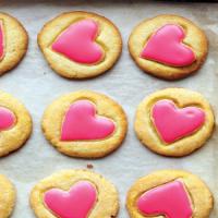 Heart-Glazed Cornmeal Cookies image