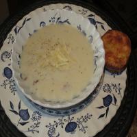 Cream of Cauliflower Soup With Gruyere Cheese image