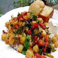 Chickpeas With Spinach (Greek) image