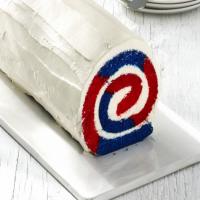 Red, White and Blue Cake Roll image