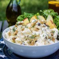 Creamy Potato Salad (with Apples, Raisins and Walnuts)_image