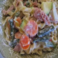 Pasta Medley with Alfredo Sauce image