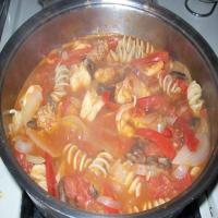 Shrimp and Turkey Sausage Cacciatore Stew_image