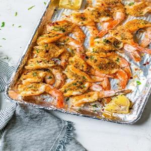 Sheet Pan Shrimp Oreganata Recipe - Skinnytaste_image