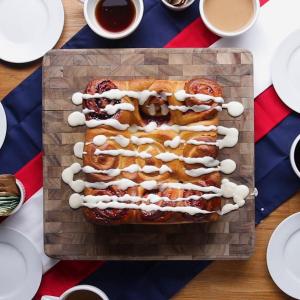 Red White And Blue Berry Rolls Recipe by Tasty image