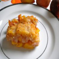 Healthy Peach Dump Cake (Gluten-Free) Recipe - (4.6/5) image