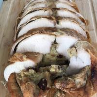 Turkey Breast Roulade with Apple and Raisin Stuffing image
