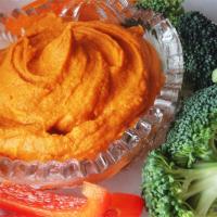 Spiced Sweet Roasted Red Pepper Hummus image