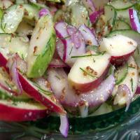 Apple Pear Cucumber Salad image