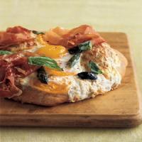 Egg, Prosciutto, and Asparagus Pizza image