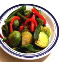 Sauteed Snap Peas & Brussels Sprouts image