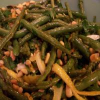 Roasted Green Beans With Lemon, Pine Nuts & Parmigiano image