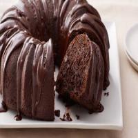 Chocolate Glazed Chocolate Cake image