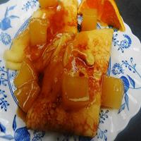 Flaming Pineapple Crepes image