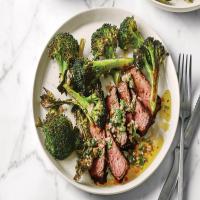 Pan-Roasted Steak with Crispy Broccoli image