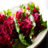 Shredded Beet and Radish Slaw With Rice Noodles image
