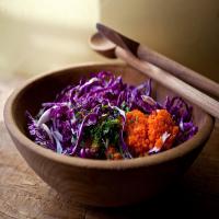 Shredded Red Cabbage and Carrot Salad image