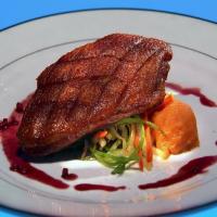 Duck Breast with Apple-Pomegranate Sauce image