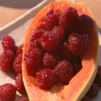Papaya with Raspberries image