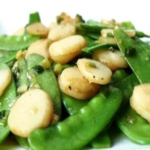 Snow Peas With Water Chestnuts_image